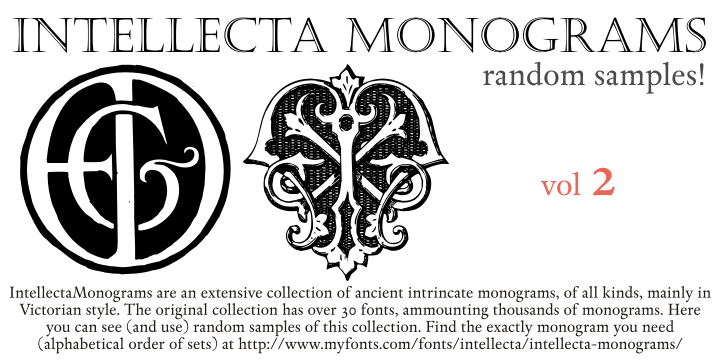 Intellecta Monograms Random Samples Two